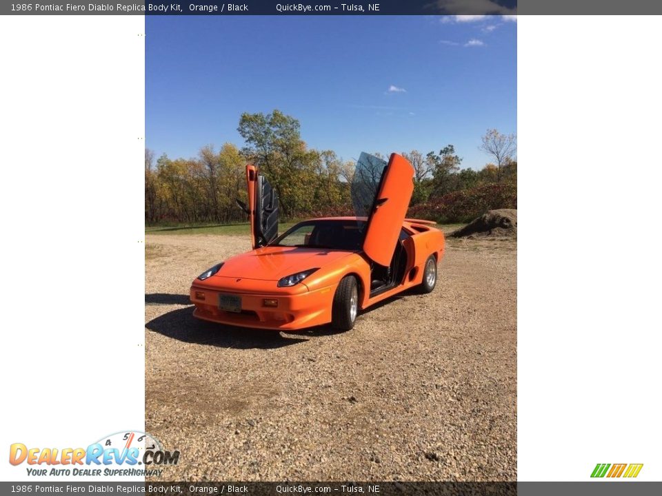 Orange 1986 Pontiac Fiero Diablo Replica Body Kit Photo #2