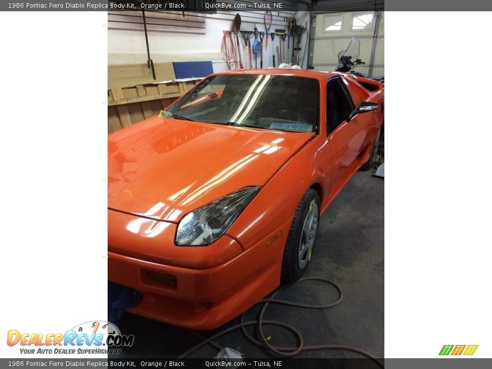 Orange 1986 Pontiac Fiero Diablo Replica Body Kit Photo #3