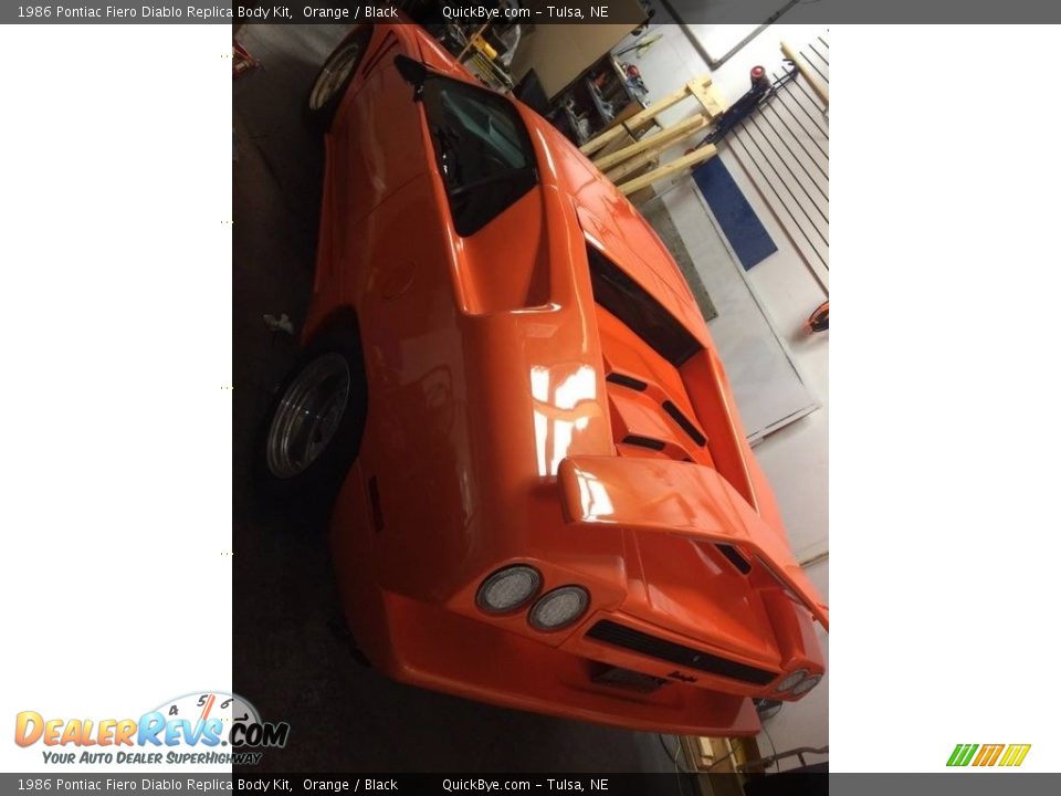 Orange 1986 Pontiac Fiero Diablo Replica Body Kit Photo #4