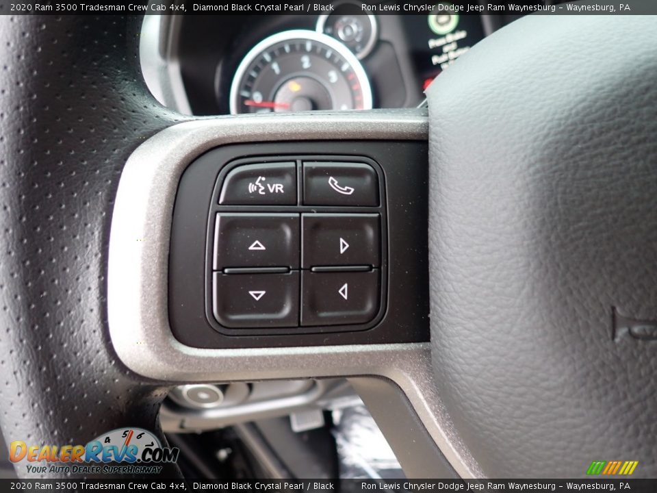 2020 Ram 3500 Tradesman Crew Cab 4x4 Diamond Black Crystal Pearl / Black Photo #18
