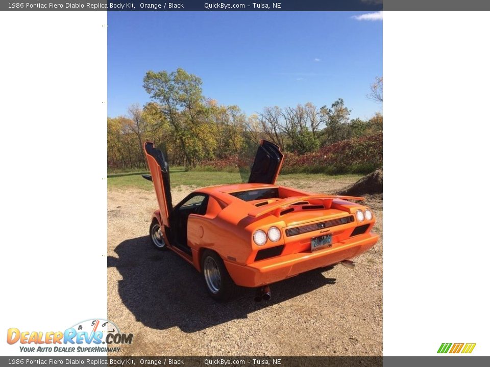 Orange 1986 Pontiac Fiero Diablo Replica Body Kit Photo #5