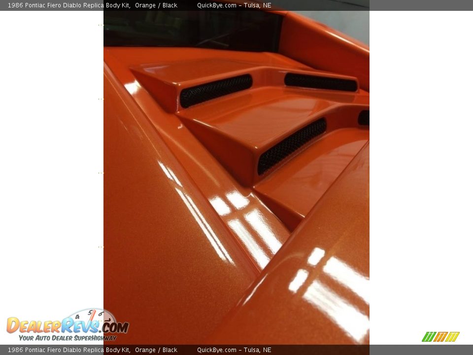 Orange 1986 Pontiac Fiero Diablo Replica Body Kit Photo #6