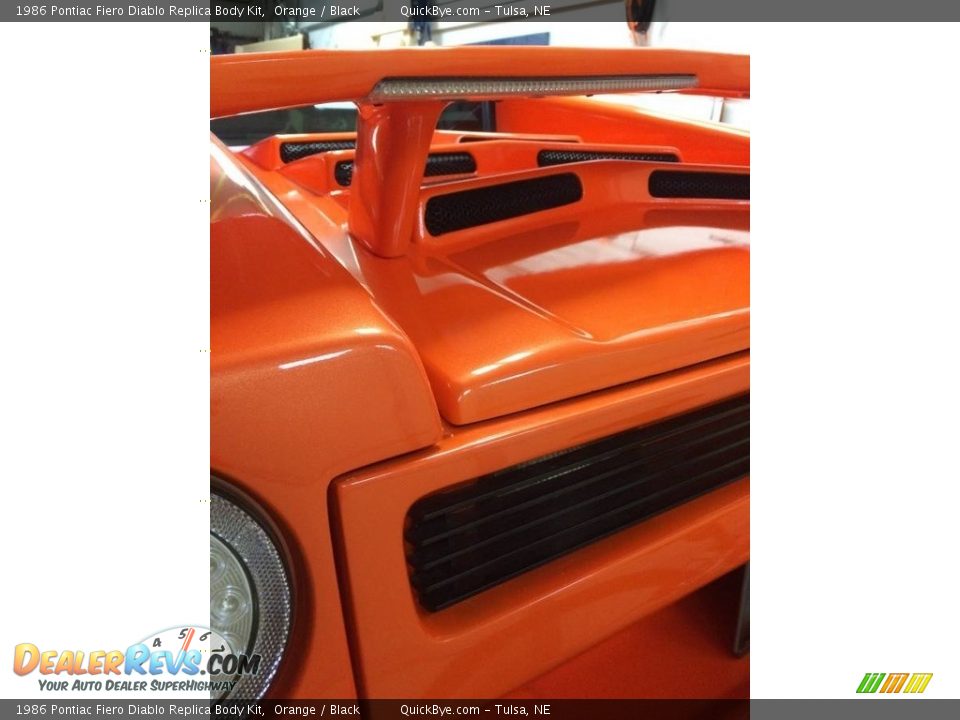 Orange 1986 Pontiac Fiero Diablo Replica Body Kit Photo #7