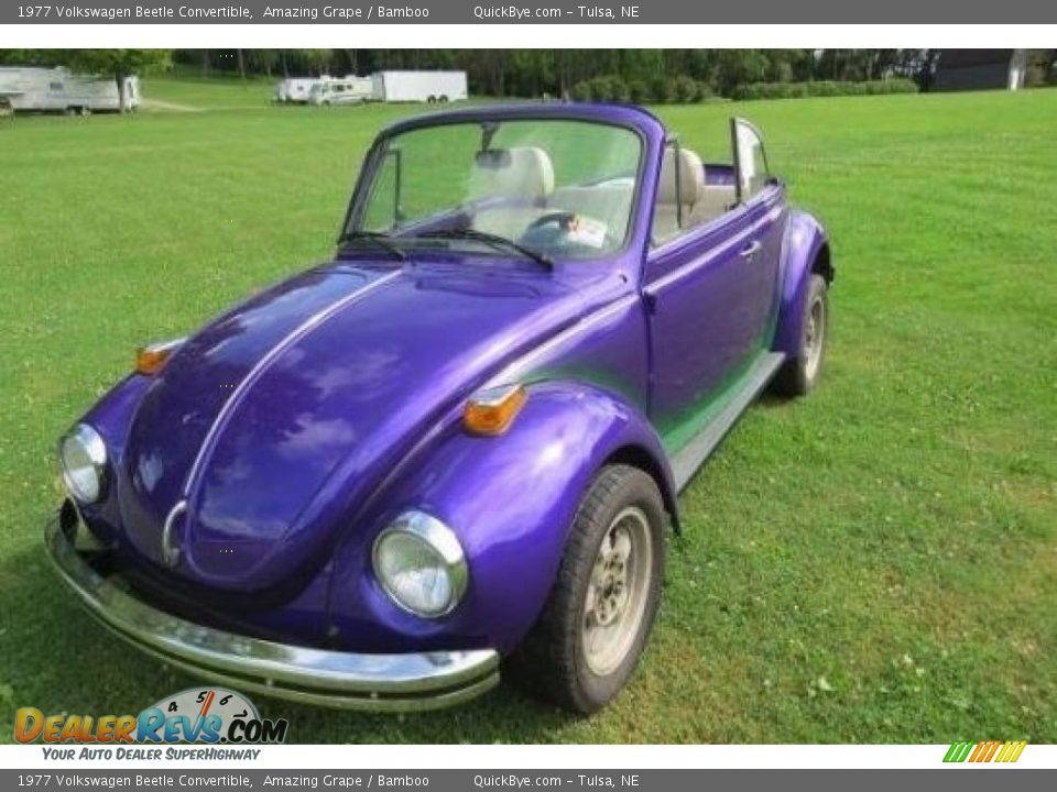 Front 3/4 View of 1977 Volkswagen Beetle Convertible Photo #1