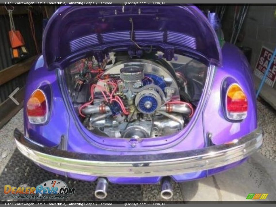 1977 Volkswagen Beetle Convertible 1.6 Liter OHV 8-Valve Air-Cooled Flat 4 Cylinder Engine Photo #4