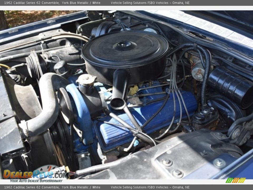 1962 Cadillac Series 62 Convertible 390 cid OHV 16-Valve V8 Engine Photo #7