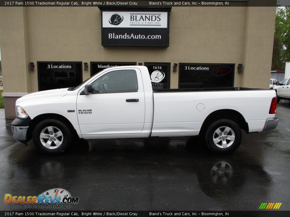 2017 Ram 1500 Tradesman Regular Cab Bright White / Black/Diesel Gray Photo #1