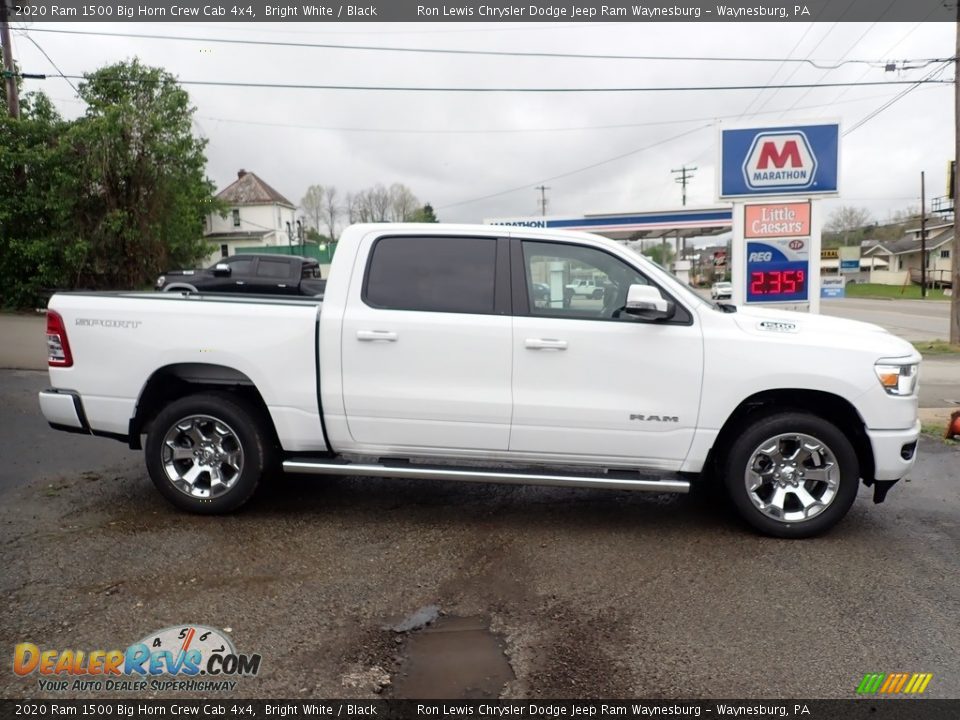 2020 Ram 1500 Big Horn Crew Cab 4x4 Bright White / Black Photo #7