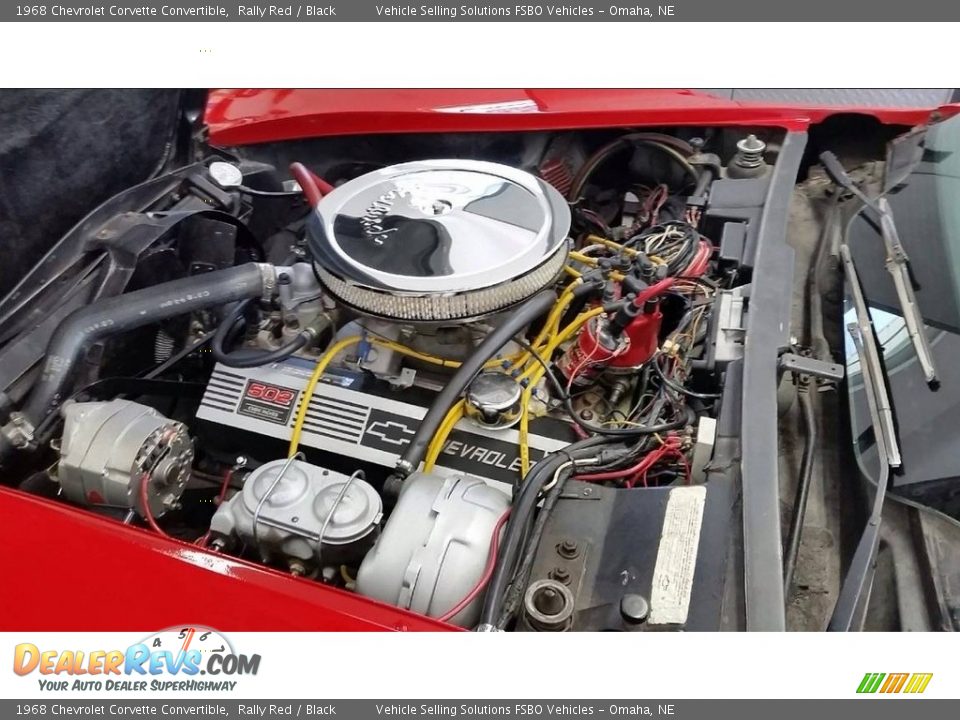 1968 Chevrolet Corvette Convertible Rally Red / Black Photo #9