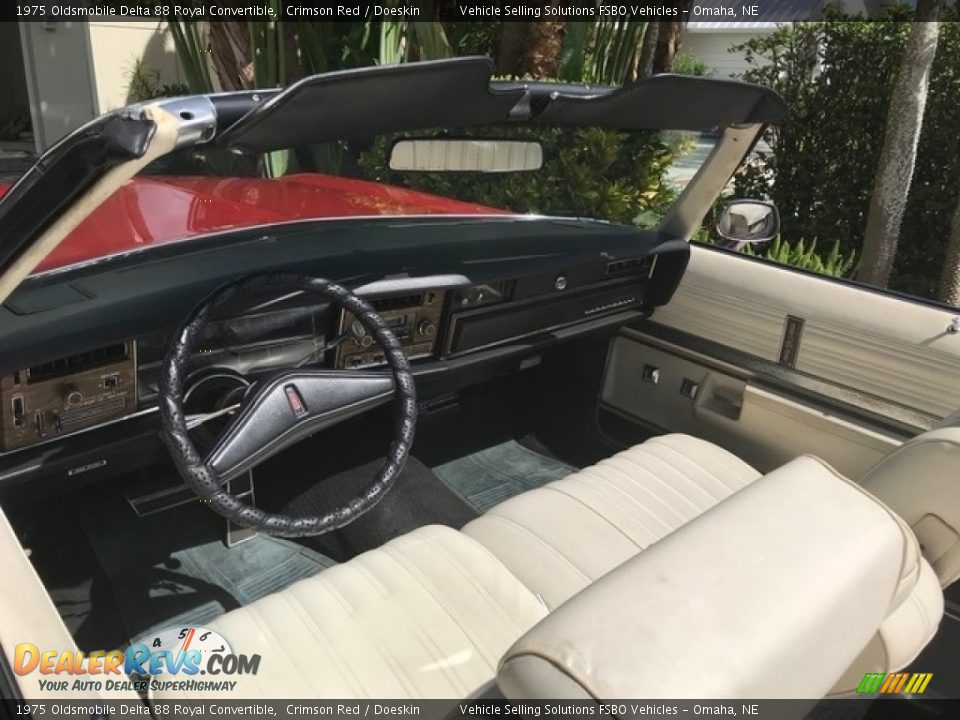 Front Seat of 1975 Oldsmobile Delta 88 Royal Convertible Photo #2