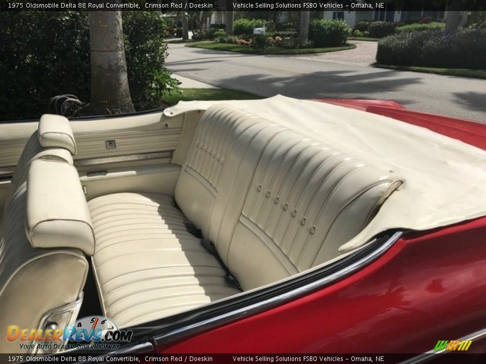 Rear Seat of 1975 Oldsmobile Delta 88 Royal Convertible Photo #3