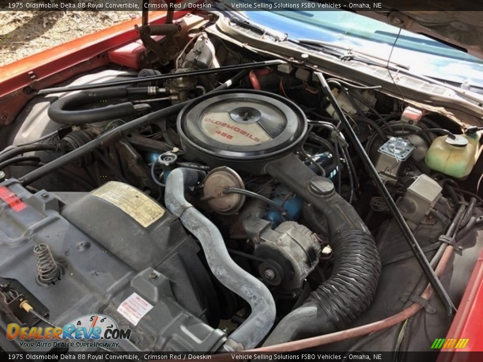1975 Oldsmobile Delta 88 Royal Convertible 455 cid OHV 16-Valve V8 Engine Photo #4