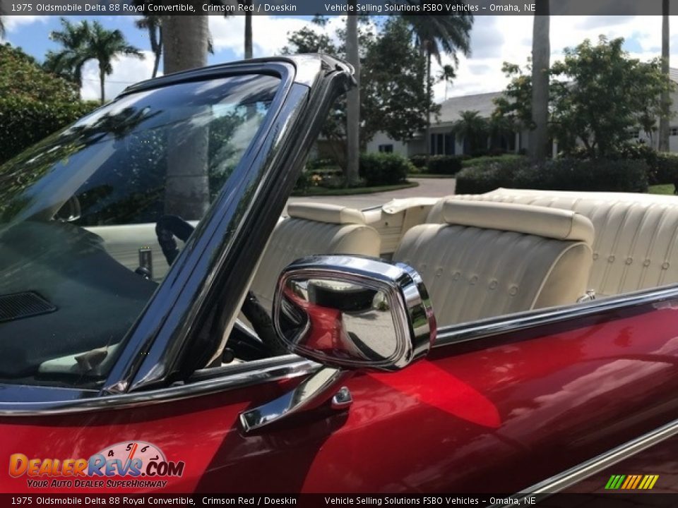 Crimson Red 1975 Oldsmobile Delta 88 Royal Convertible Photo #6