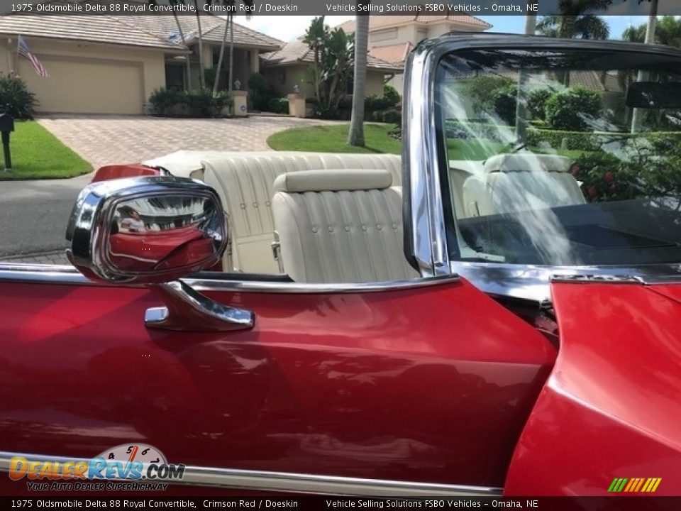 Crimson Red 1975 Oldsmobile Delta 88 Royal Convertible Photo #7