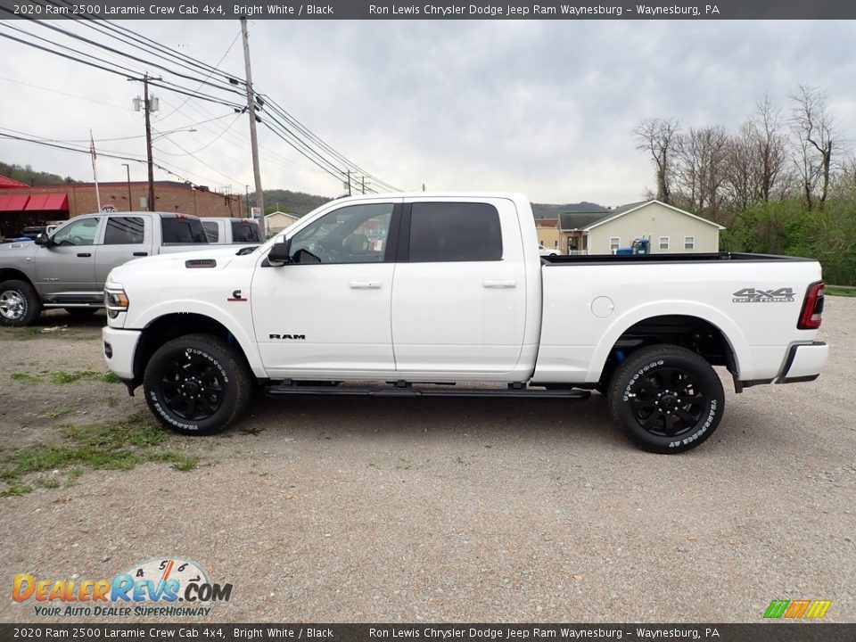 2020 Ram 2500 Laramie Crew Cab 4x4 Bright White / Black Photo #3