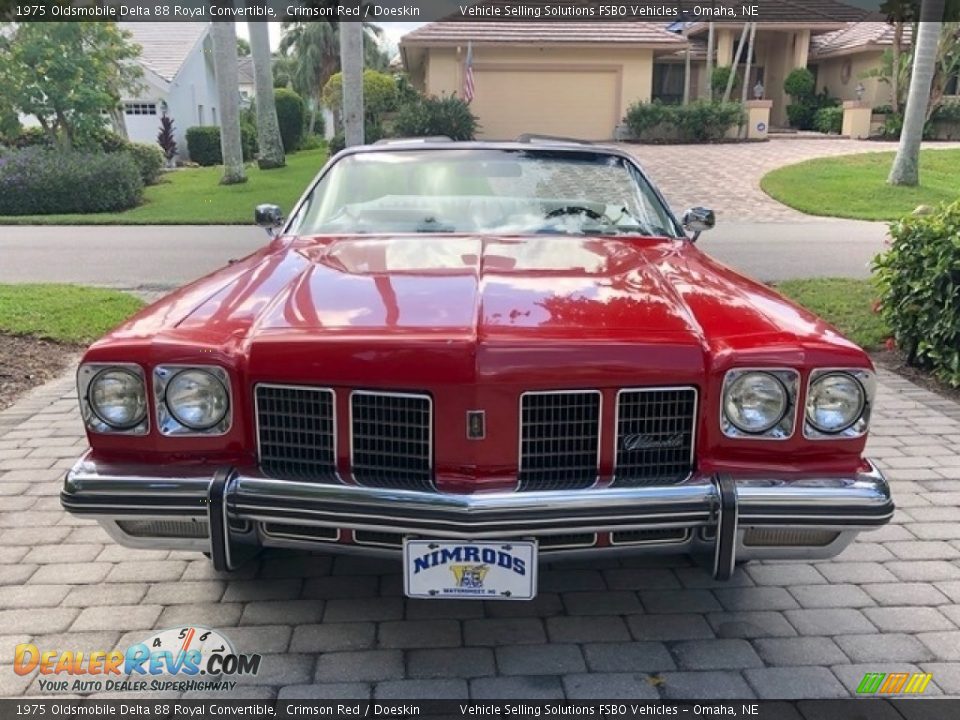 Crimson Red 1975 Oldsmobile Delta 88 Royal Convertible Photo #21