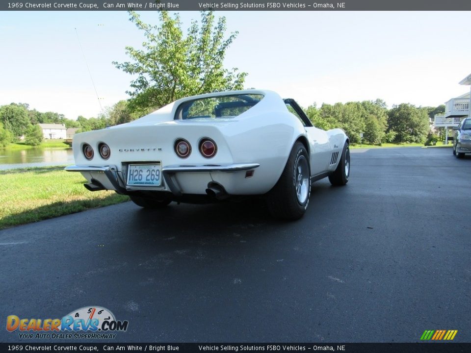 1969 Chevrolet Corvette Coupe Can Am White / Bright Blue Photo #7