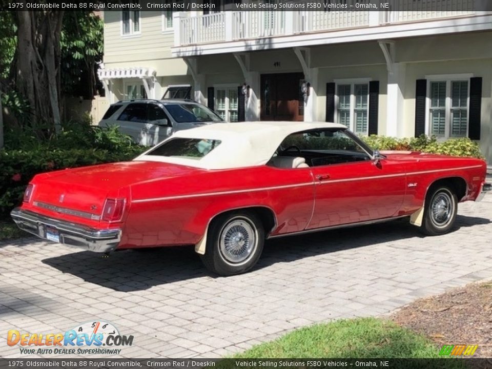 Crimson Red 1975 Oldsmobile Delta 88 Royal Convertible Photo #24