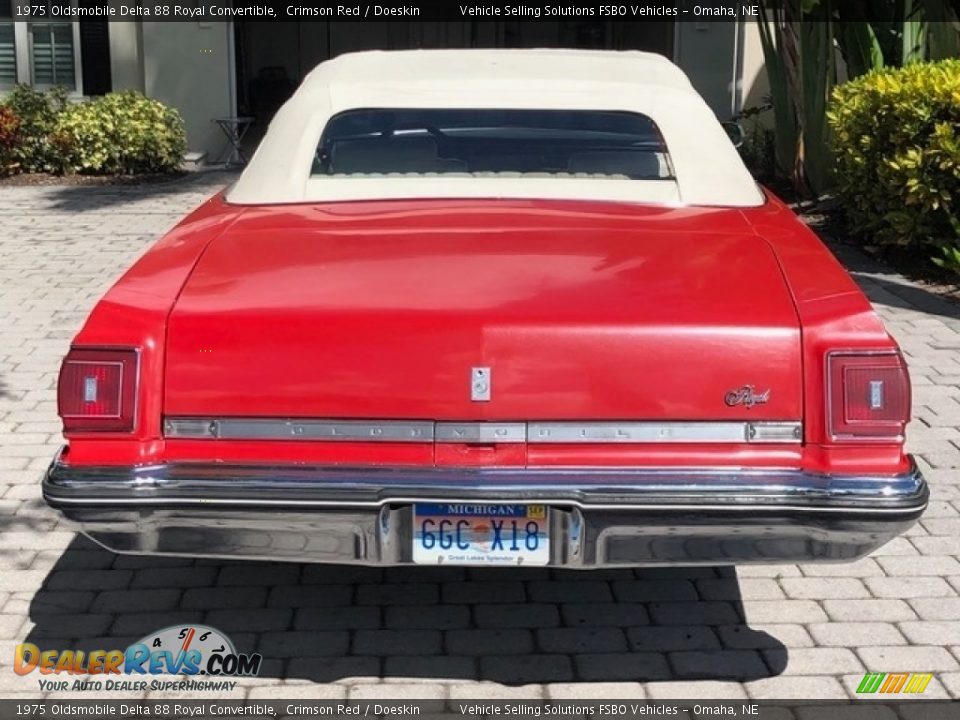 Crimson Red 1975 Oldsmobile Delta 88 Royal Convertible Photo #25