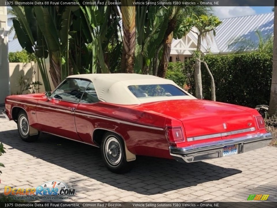 Crimson Red 1975 Oldsmobile Delta 88 Royal Convertible Photo #26