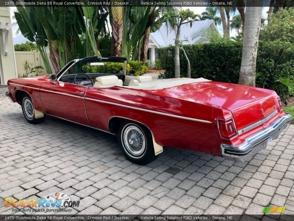 Crimson Red 1975 Oldsmobile Delta 88 Royal Convertible Photo #27