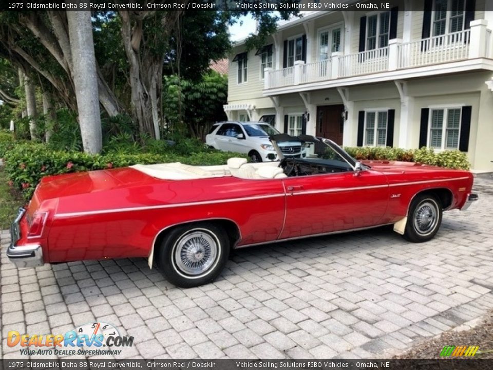 Crimson Red 1975 Oldsmobile Delta 88 Royal Convertible Photo #29