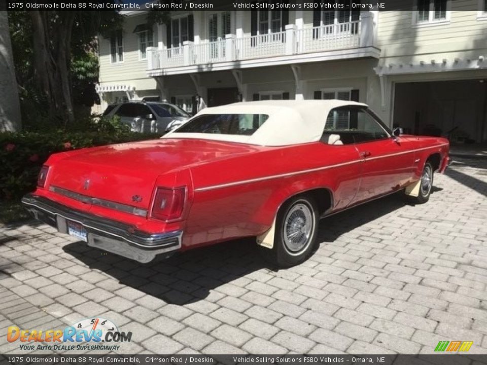 Crimson Red 1975 Oldsmobile Delta 88 Royal Convertible Photo #30