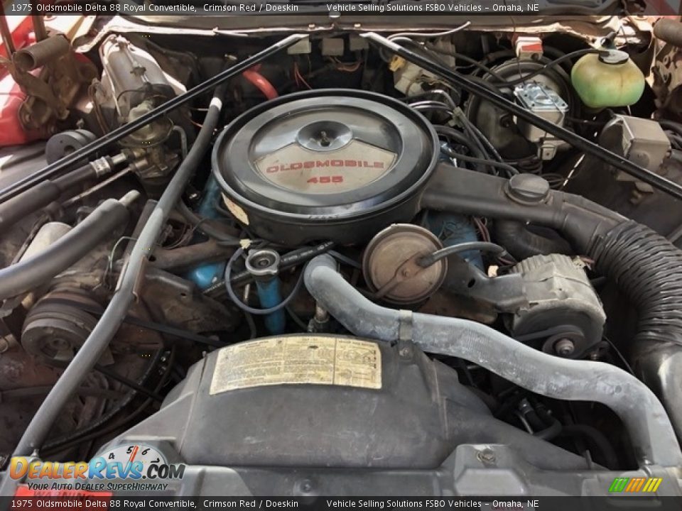 1975 Oldsmobile Delta 88 Royal Convertible 455 cid OHV 16-Valve V8 Engine Photo #36