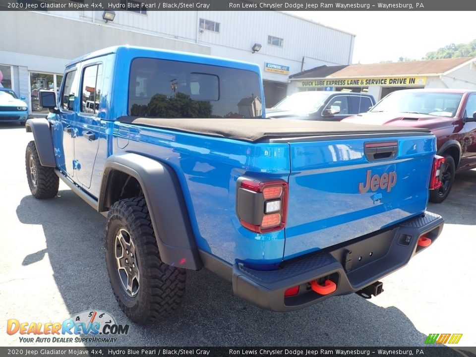 2020 Jeep Gladiator Mojave 4x4 Hydro Blue Pearl / Black/Steel Gray Photo #4