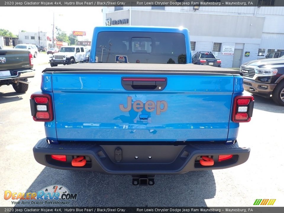 2020 Jeep Gladiator Mojave 4x4 Hydro Blue Pearl / Black/Steel Gray Photo #5