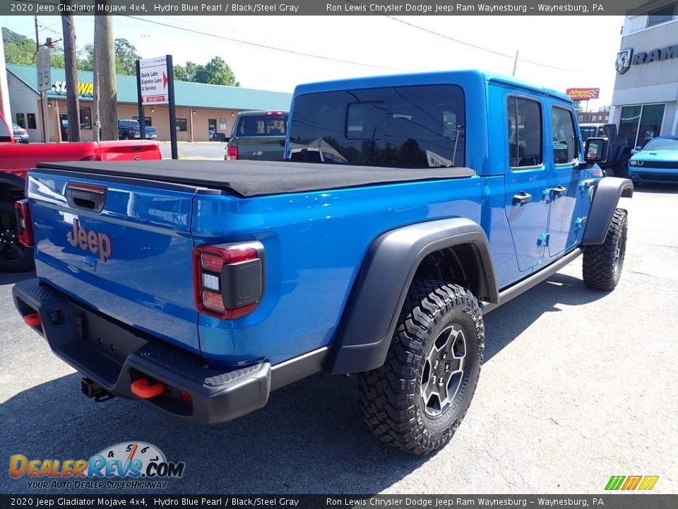 2020 Jeep Gladiator Mojave 4x4 Hydro Blue Pearl / Black/Steel Gray Photo #6