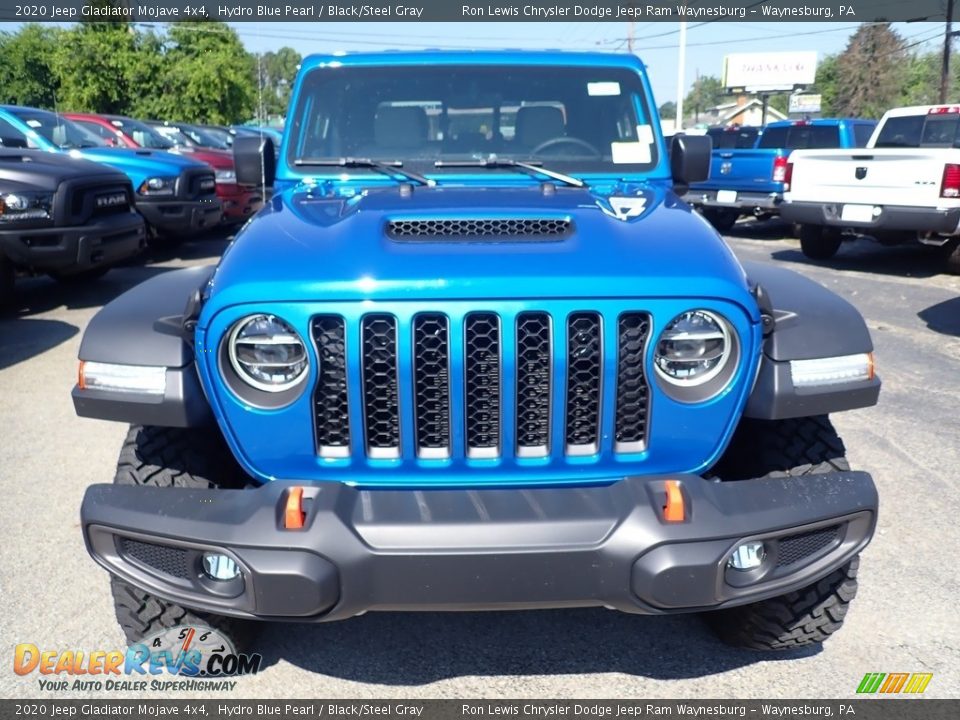 2020 Jeep Gladiator Mojave 4x4 Hydro Blue Pearl / Black/Steel Gray Photo #8