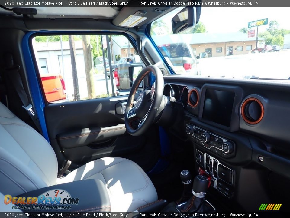 2020 Jeep Gladiator Mojave 4x4 Hydro Blue Pearl / Black/Steel Gray Photo #10