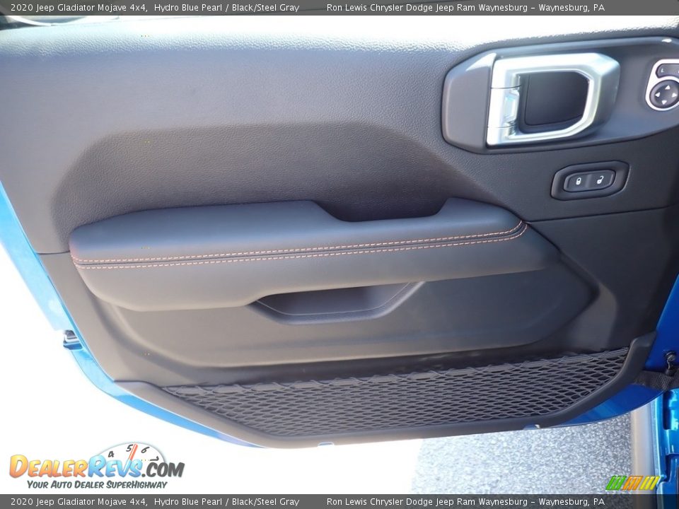 2020 Jeep Gladiator Mojave 4x4 Hydro Blue Pearl / Black/Steel Gray Photo #12