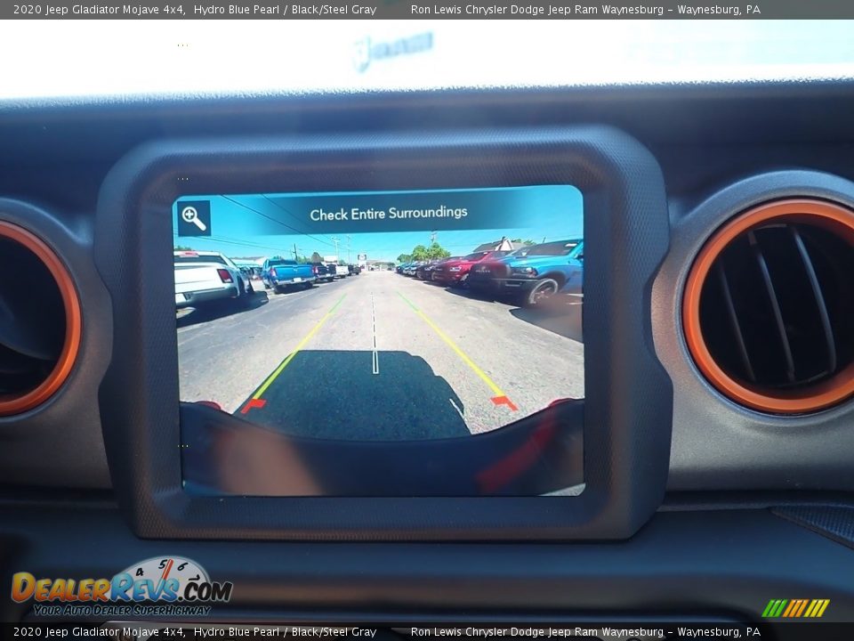 2020 Jeep Gladiator Mojave 4x4 Hydro Blue Pearl / Black/Steel Gray Photo #16