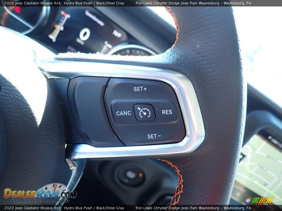 2020 Jeep Gladiator Mojave 4x4 Hydro Blue Pearl / Black/Steel Gray Photo #17