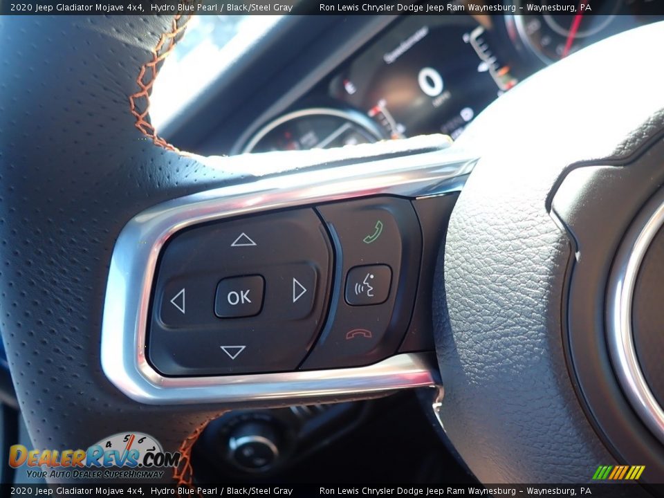 2020 Jeep Gladiator Mojave 4x4 Hydro Blue Pearl / Black/Steel Gray Photo #18