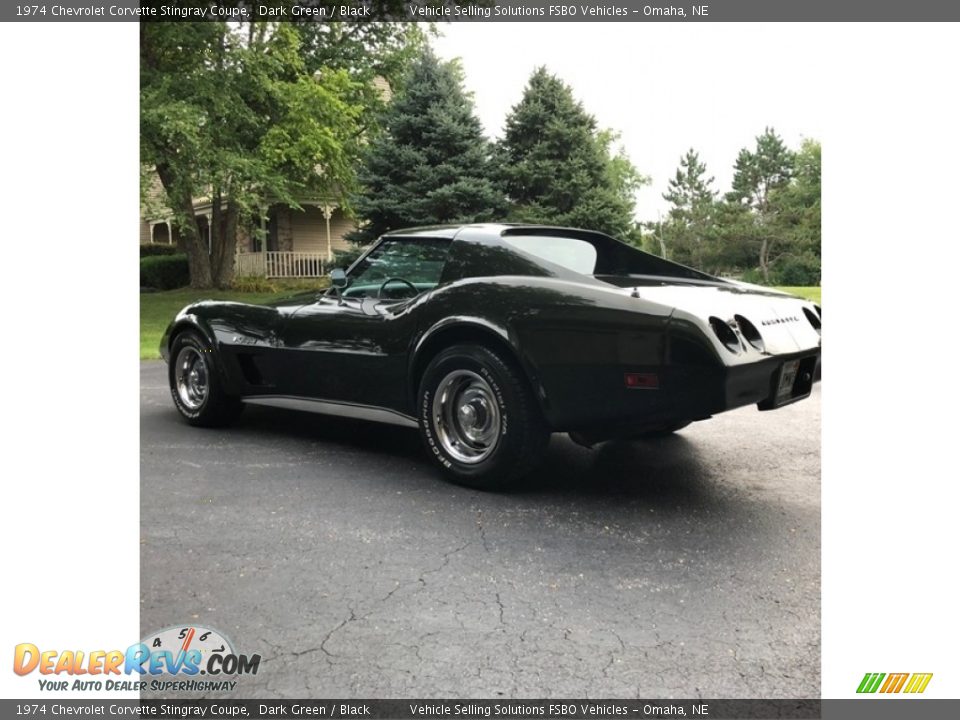 1974 Chevrolet Corvette Stingray Coupe Dark Green / Black Photo #8