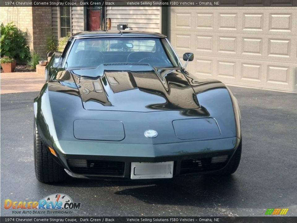 1974 Chevrolet Corvette Stingray Coupe Dark Green / Black Photo #9