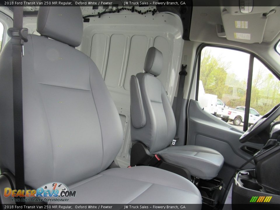 Front Seat of 2018 Ford Transit Van 250 MR Regular Photo #10