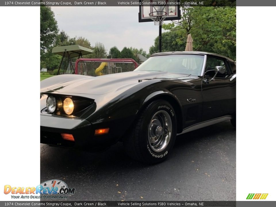 1974 Chevrolet Corvette Stingray Coupe Dark Green / Black Photo #12