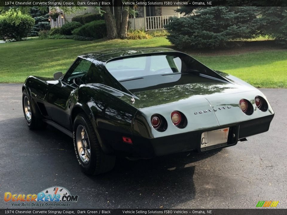 1974 Chevrolet Corvette Stingray Coupe Dark Green / Black Photo #15