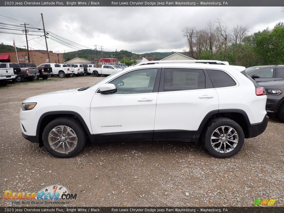 2020 Jeep Cherokee Latitude Plus Bright White / Black Photo #2