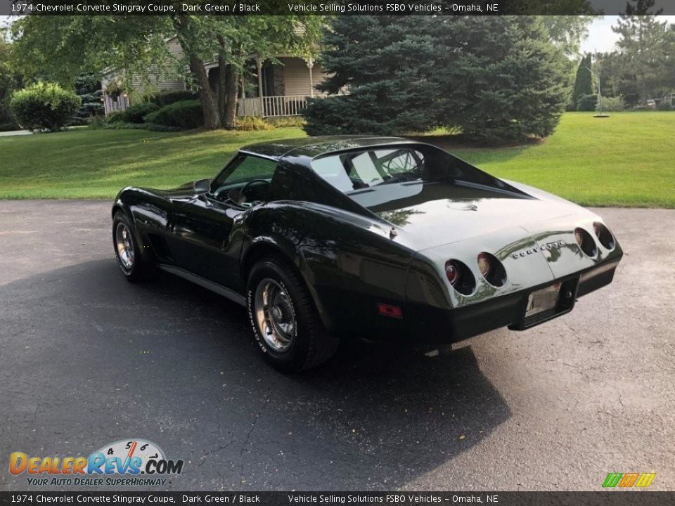 1974 Chevrolet Corvette Stingray Coupe Dark Green / Black Photo #16