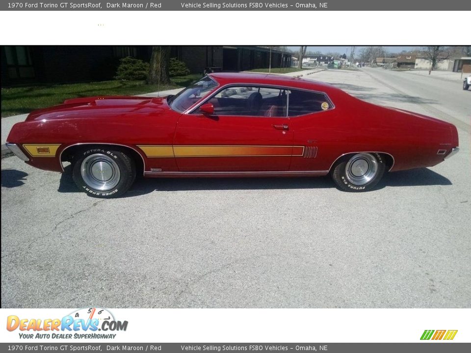 Dark Maroon 1970 Ford Torino GT SportsRoof Photo #1