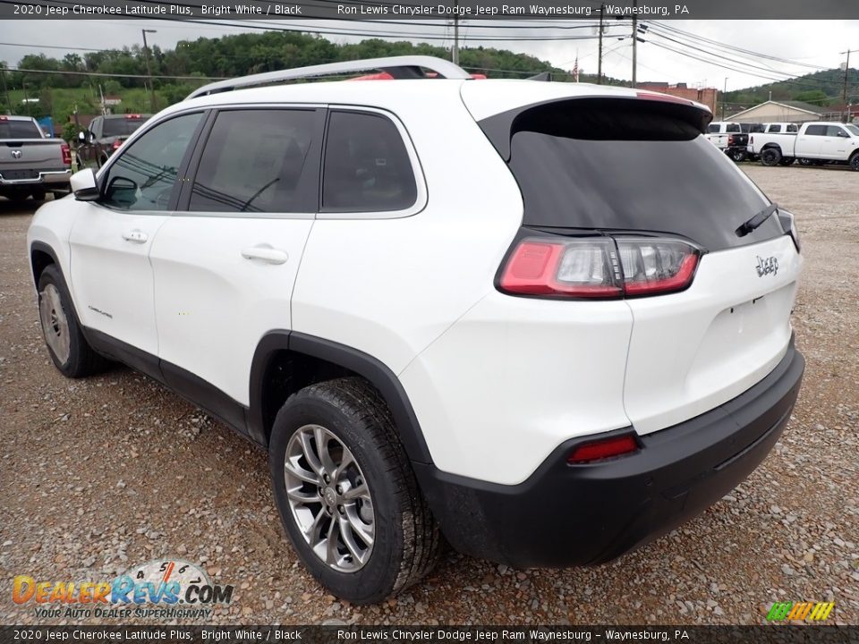 2020 Jeep Cherokee Latitude Plus Bright White / Black Photo #3