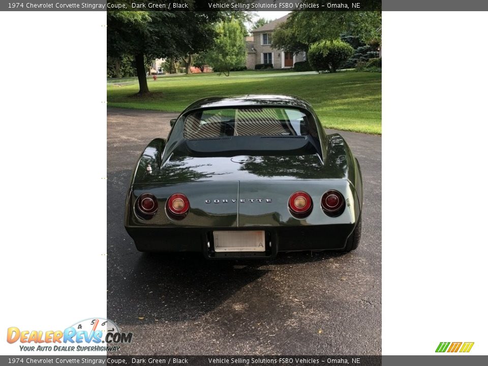 1974 Chevrolet Corvette Stingray Coupe Dark Green / Black Photo #17