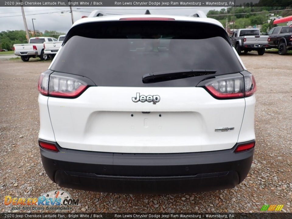 2020 Jeep Cherokee Latitude Plus Bright White / Black Photo #4