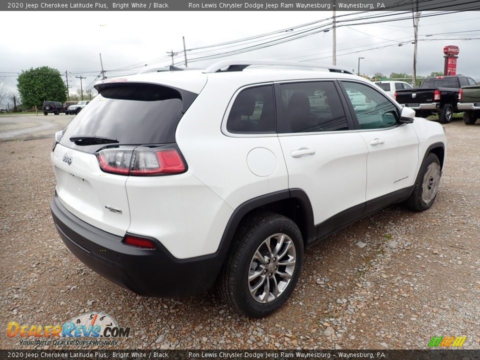 2020 Jeep Cherokee Latitude Plus Bright White / Black Photo #5