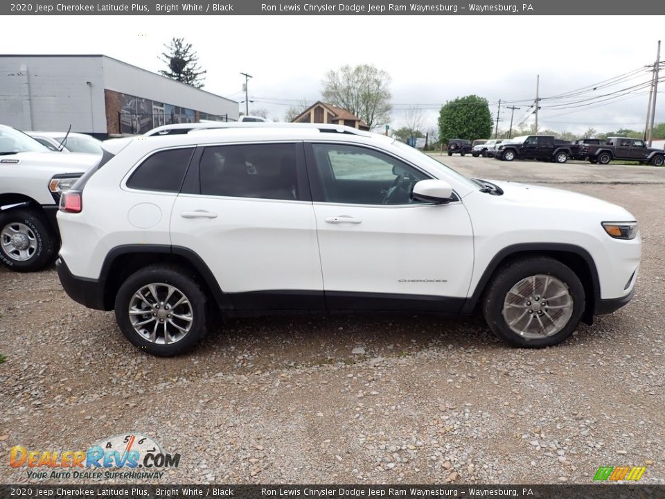 2020 Jeep Cherokee Latitude Plus Bright White / Black Photo #6